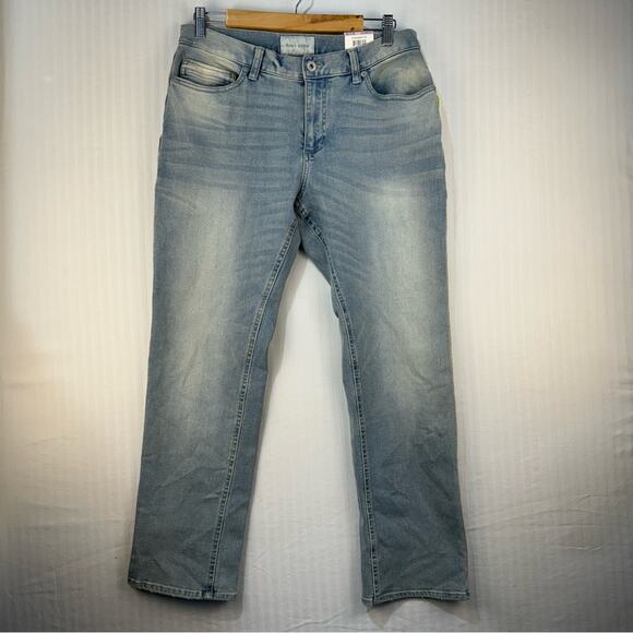 Sun + Stone NWT Men’s 32 X 30 Stretch Straight Leg Denim Jeans Stone Wash Street - Picture 1 of 9